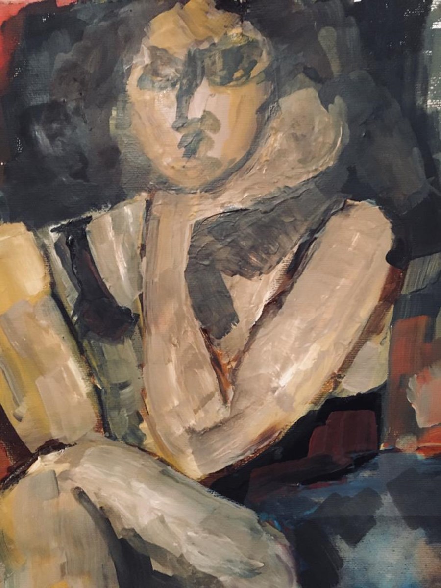 P13 Sitting girl image