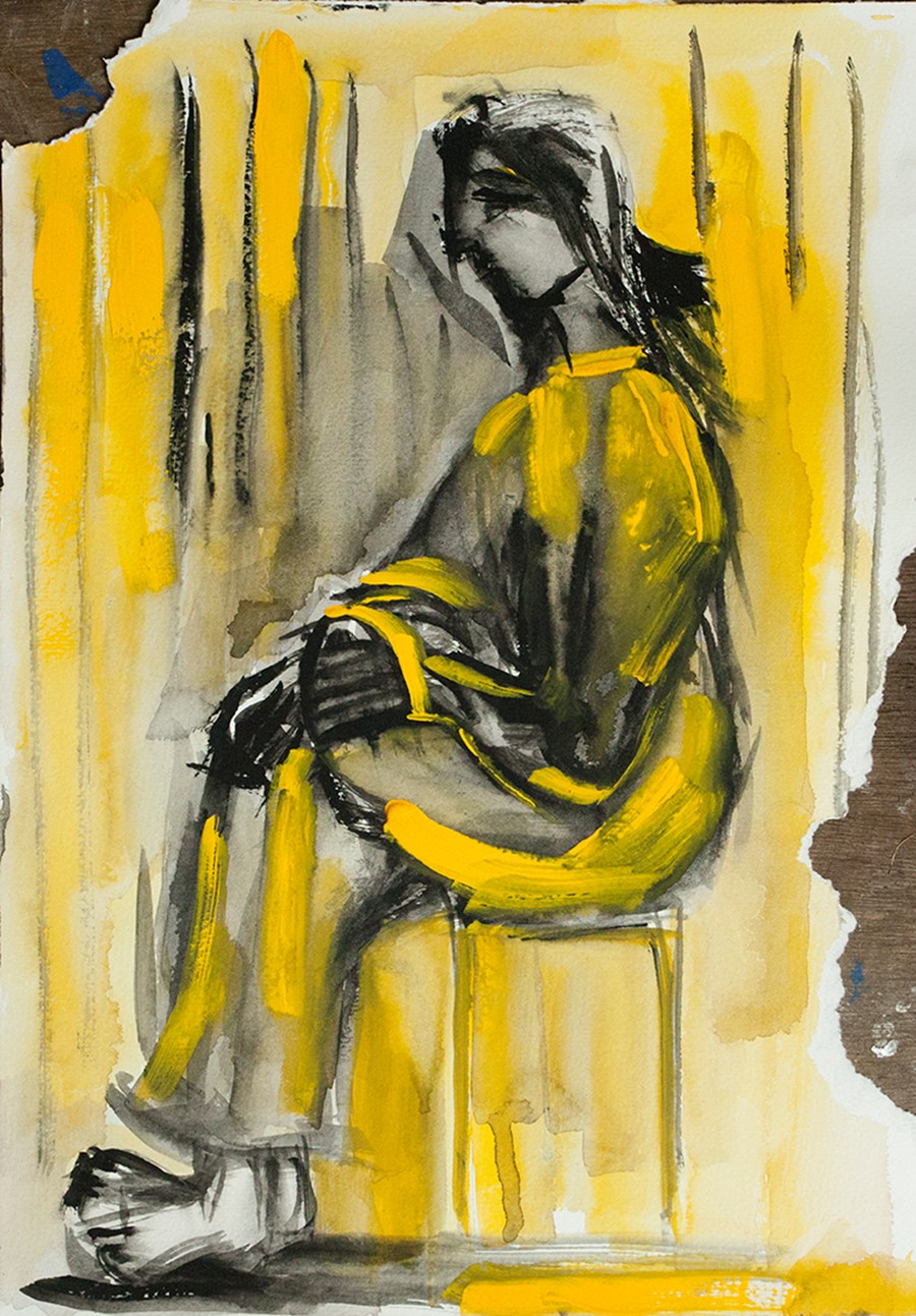 P11 Seated person in yellow image